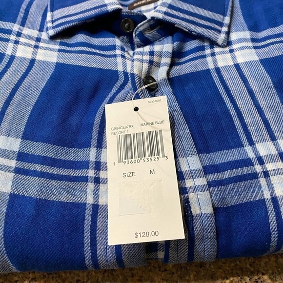 Michael Kors Flannel Resort 1 Marine Blue Med NWT​​​​​​​​​​ - Picture 6 of 6